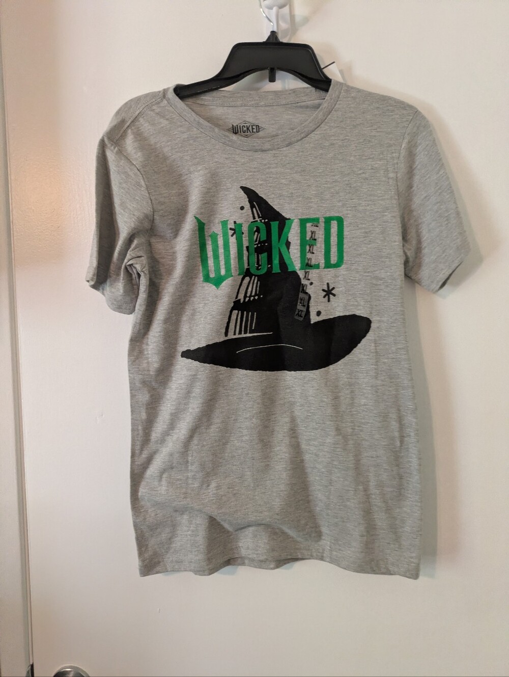 Wicked Graphic Tee for Kids - Grey with Green Print